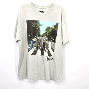 Apple Corps THE BEATLES Band Grey T-SHIRT Short Sleeves Unisex 1x